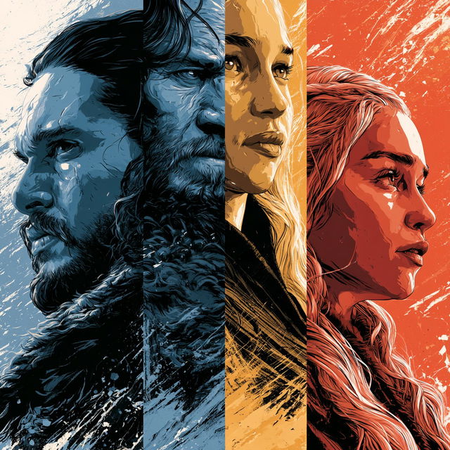 Game of Thrones style, Midjourney V8.2, render 3 of 4