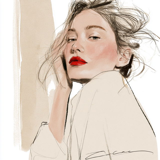 Garance Dore style, Midjourney V8.2, render 3 of 4