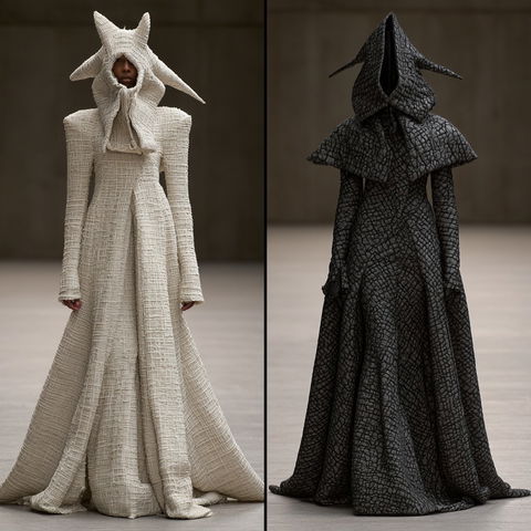 Gareth Pugh style (Fashion designers), Midjourney V8.2