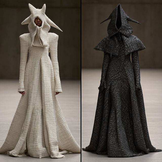 Gareth Pugh style, Midjourney V8.2, render 1 of 4