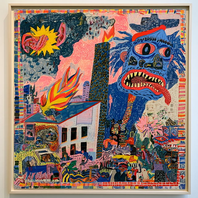 Gary Panter style, Midjourney V8.2, render 2 of 4
