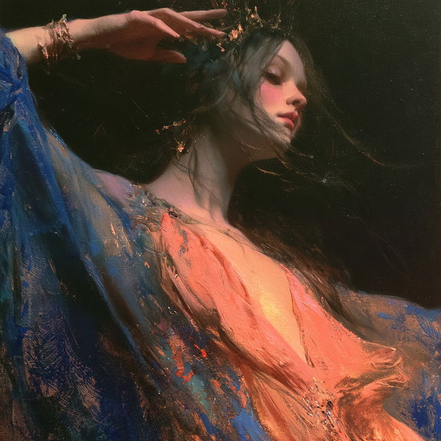 Gaston Bussiere style, Midjourney V8.2, render 4 of 4