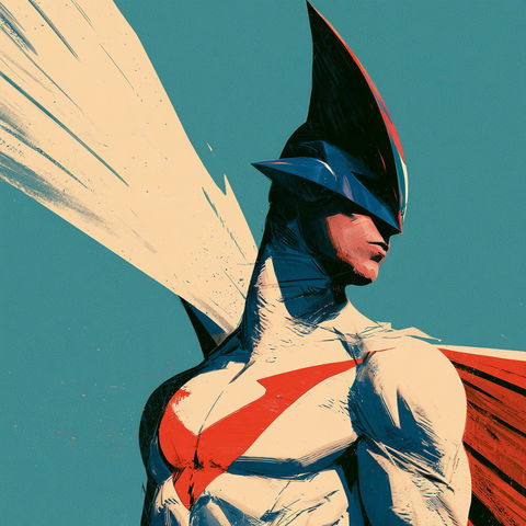 Gatchaman style (Titles), Midjourney V8.2
