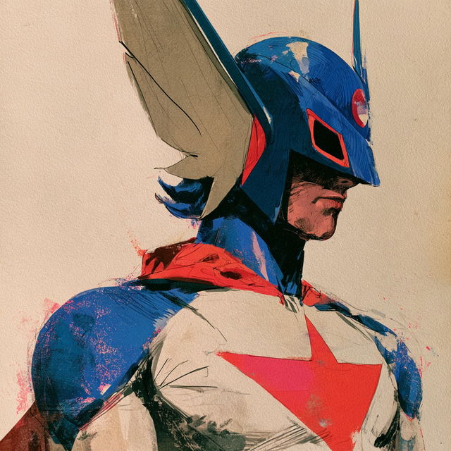 Gatchaman style, Midjourney V8.2, render 4 of 4