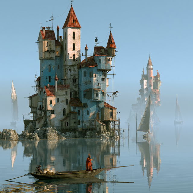 Gediminas Pranckevicius style, Midjourney V8.2, render 1 of 4