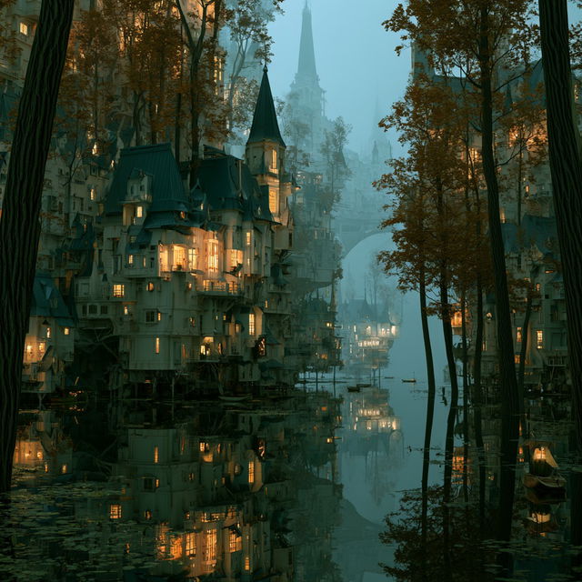 Gediminas Pranckevicius style, Midjourney V8.2, render 3 of 4