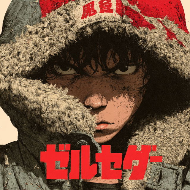Gekiga anime style style, Midjourney V8.2, render 3 of 4