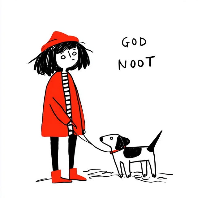 Gemma Correll style, Midjourney V8.2, render 3 of 4