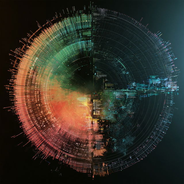 Genetic map style, Midjourney V8.2, render 2 of 4