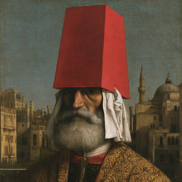 Gentile Bellini style, Midjourney V8.2, render 1 of 4