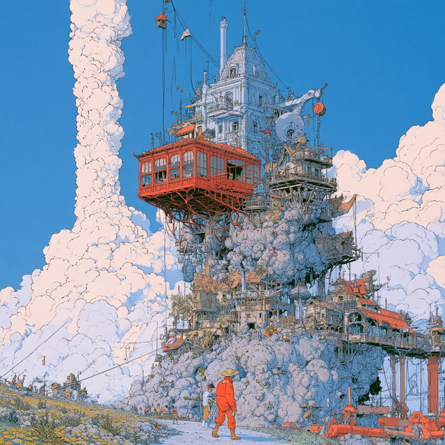 Geof Darrow style, Midjourney V8.2, render 2 of 4