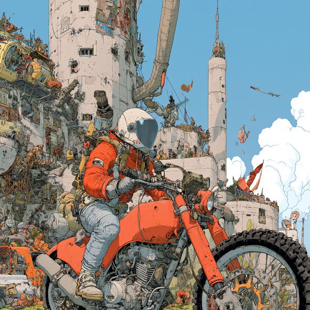 Geof Darrow style, Midjourney V8.2, render 1 of 4