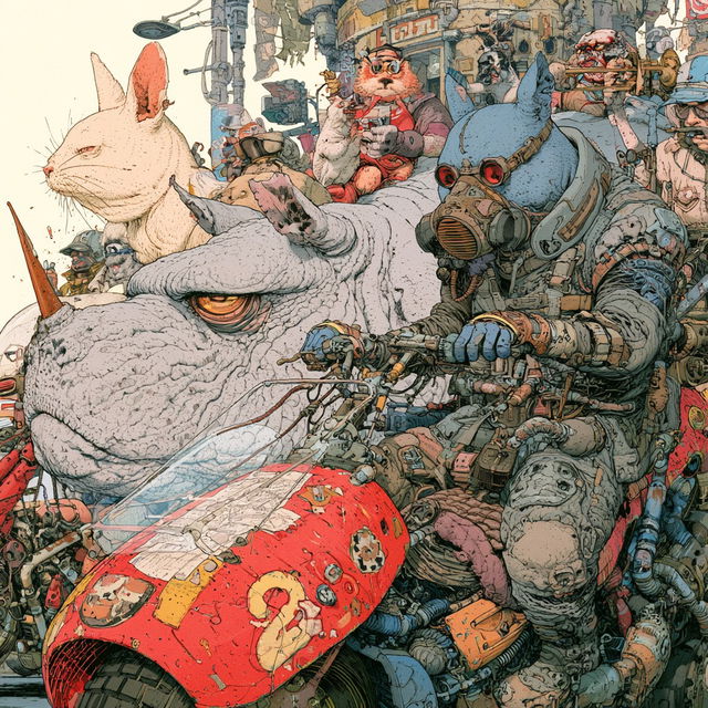 Geof Darrow style, Midjourney V8.2, render 4 of 4