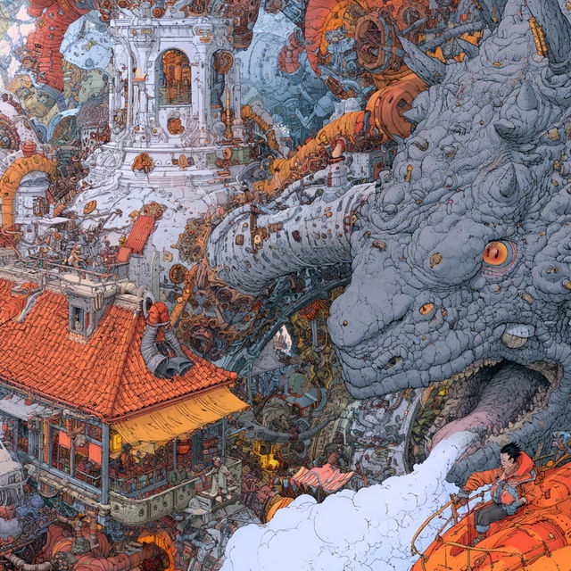 Geof Darrow style, Midjourney V8.2, render 3 of 4