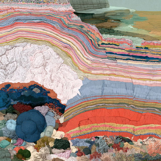 Geological cross-section style, Midjourney V8.2, render 4 of 4