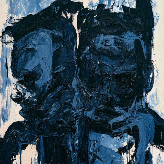Georg Baselitz style, Midjourney V8.2, render 2 of 4