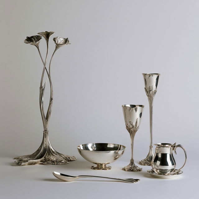 Georg Jensen style, Midjourney V8.2, render 2 of 4
