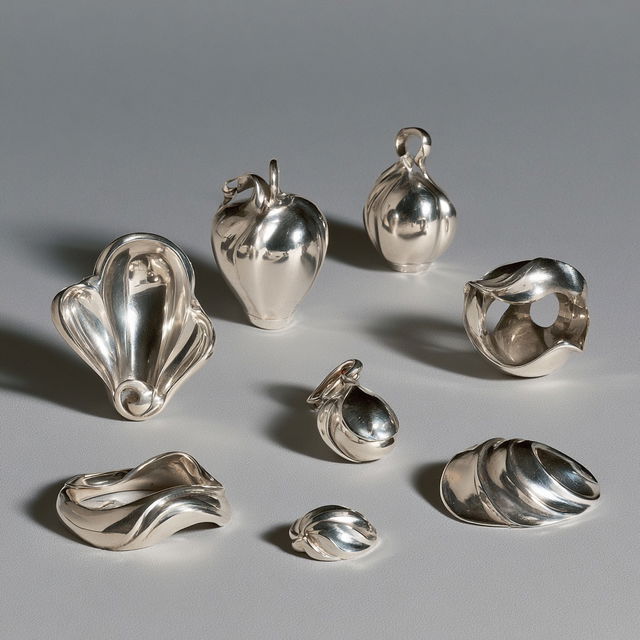 Georg Jensen style, Midjourney V8.2, render 3 of 4