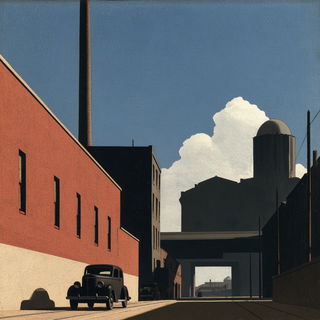 George Ault style, Midjourney V8.2, render 2 of 4