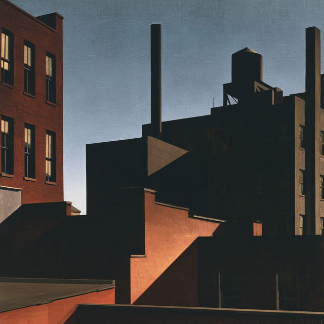 George Ault style, Midjourney V8.2, render 1 of 4