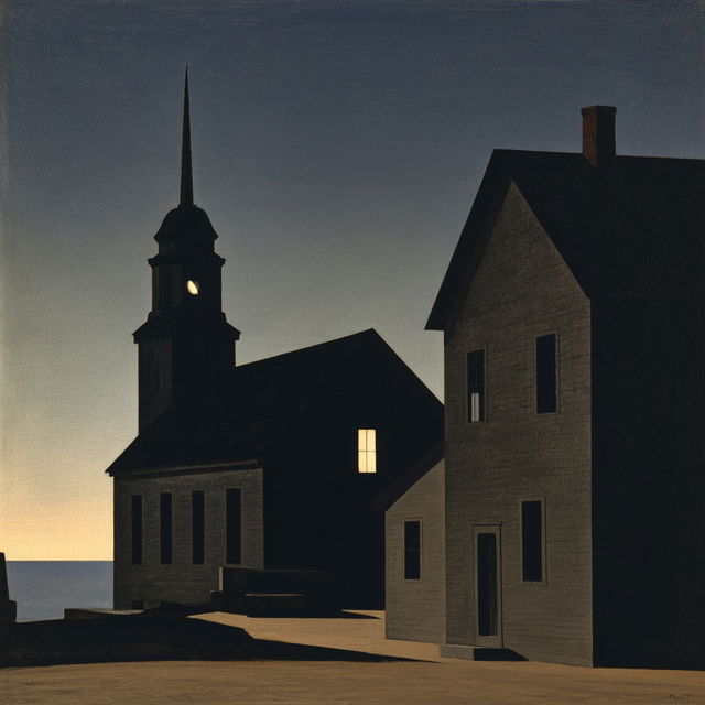 George Ault style, Midjourney V8.2, render 3 of 4
