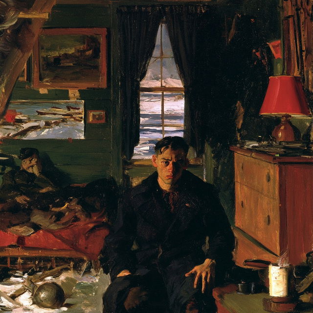 George Bellows style, Midjourney V8.2, render 3 of 4