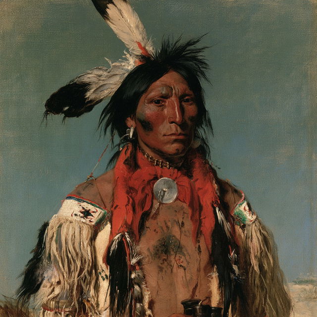 George Catlin style, Midjourney V8.2, render 1 of 4