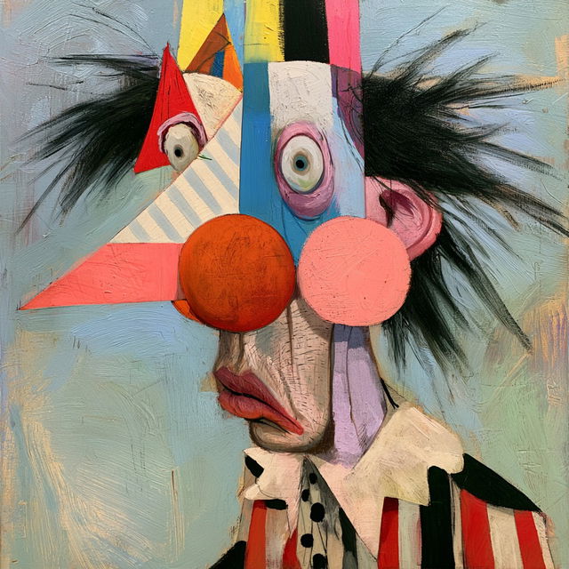 George Condo style, Midjourney V8.2, render 3 of 4