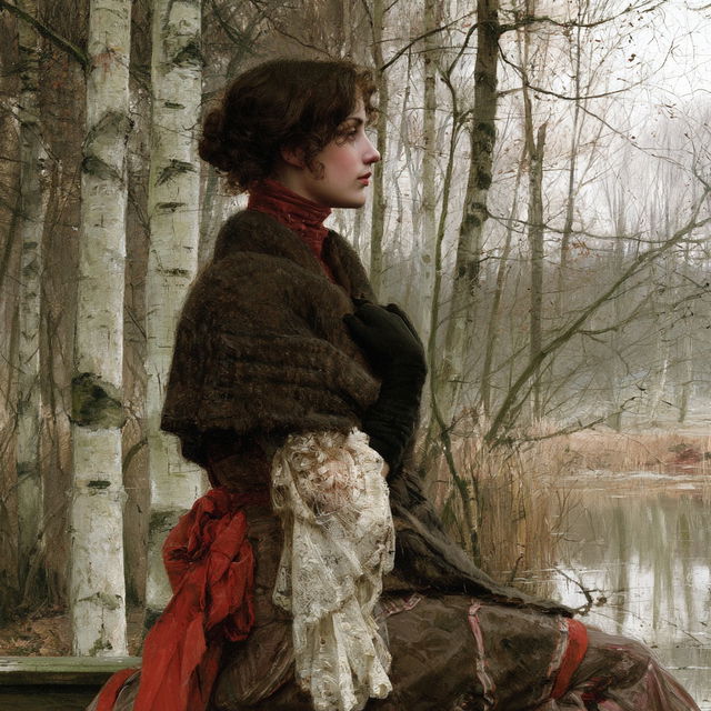 George Henry Boughton style, Midjourney V8.2, render 2 of 4