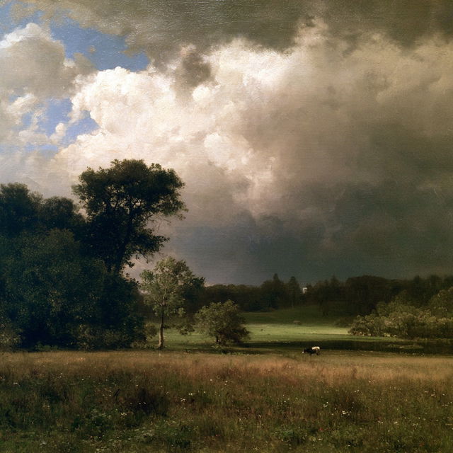 George Inness style, Midjourney V8.2, render 3 of 4