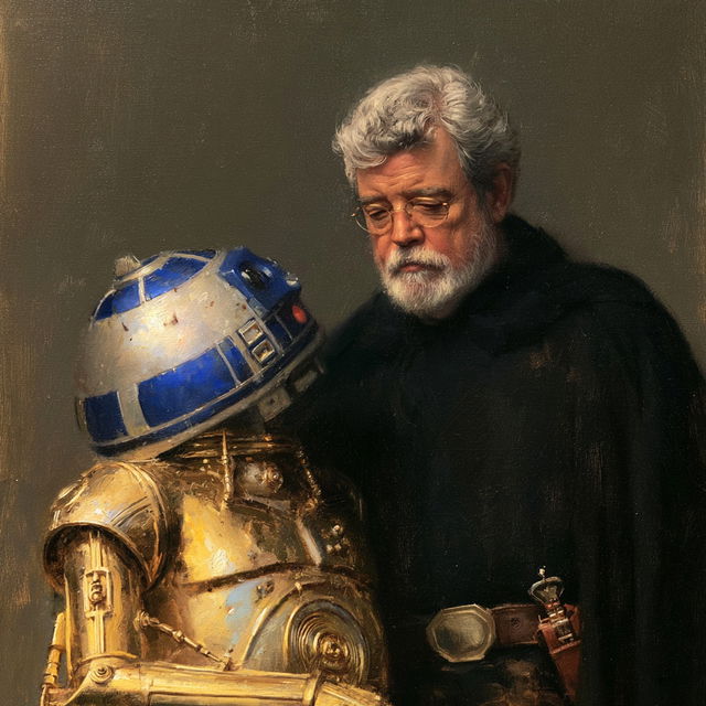 George Lucas style, Midjourney V8.2, render 2 of 4