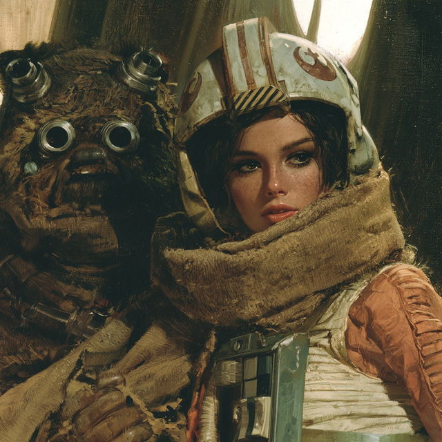George Lucas style, Midjourney V8.2, render 3 of 4