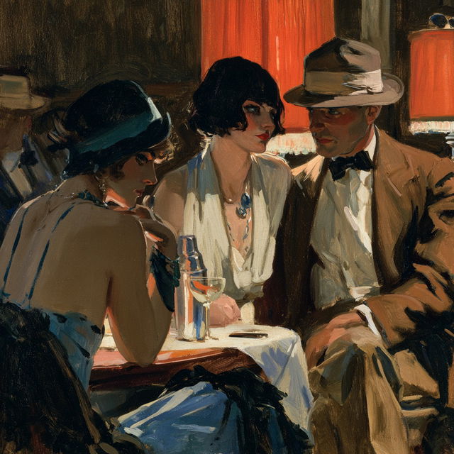 George Luks style, Midjourney V8.2, render 1 of 4