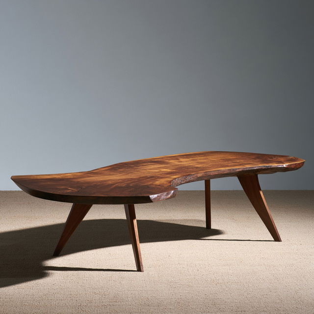 George Nakashima style, Midjourney V8.2, render 1 of 4
