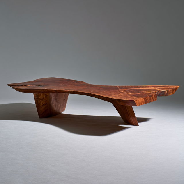 George Nakashima style, Midjourney V8.2, render 3 of 4