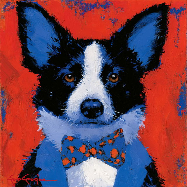 George Rodrigue style, Midjourney V8.2, render 2 of 4