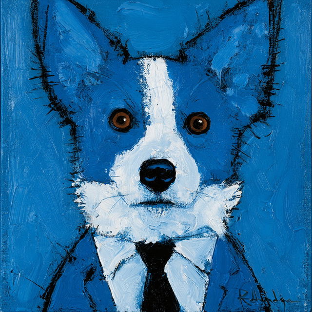 George Rodrigue style, Midjourney V8.2, render 3 of 4