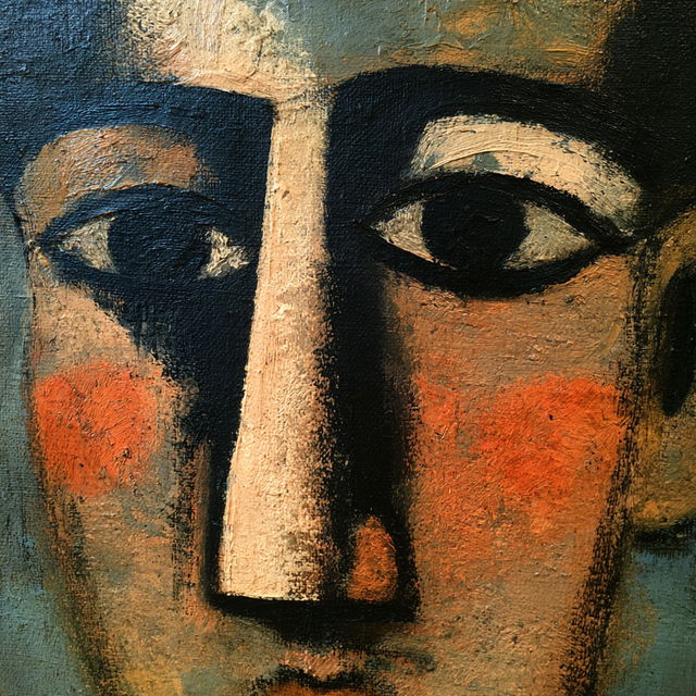 George Rouault style, Midjourney V8.2, render 4 of 4