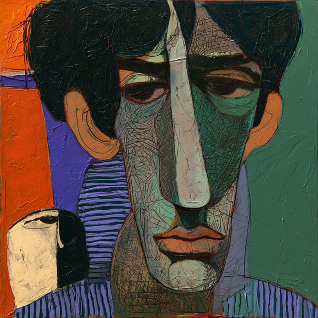 George Stefanescu style, Midjourney V8.2, render 4 of 4