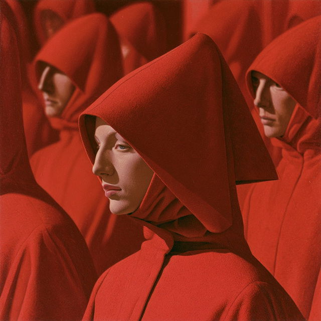 George Tooker style, Midjourney V8.2, render 4 of 4