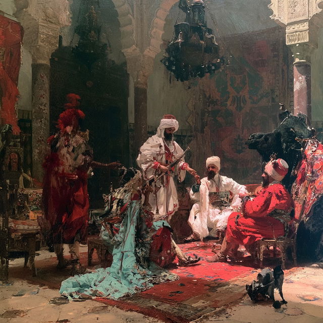 Georges Clairin style, Midjourney V8.2, render 3 of 4