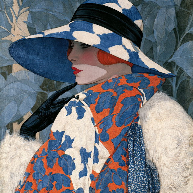 Georges Lepape style, Midjourney V8.2, render 2 of 4