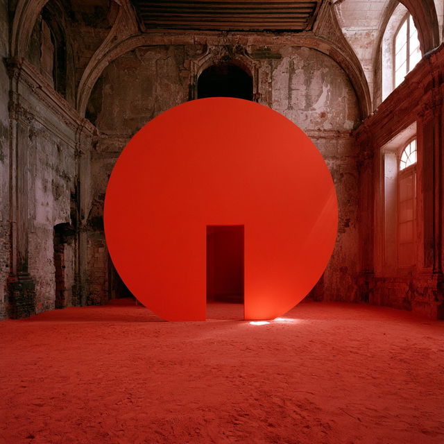 Georges Rousse style, Midjourney V8.2, render 3 of 4
