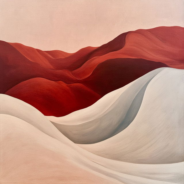 Georgia O'Keeffe style, Midjourney V8.2, render 3 of 4