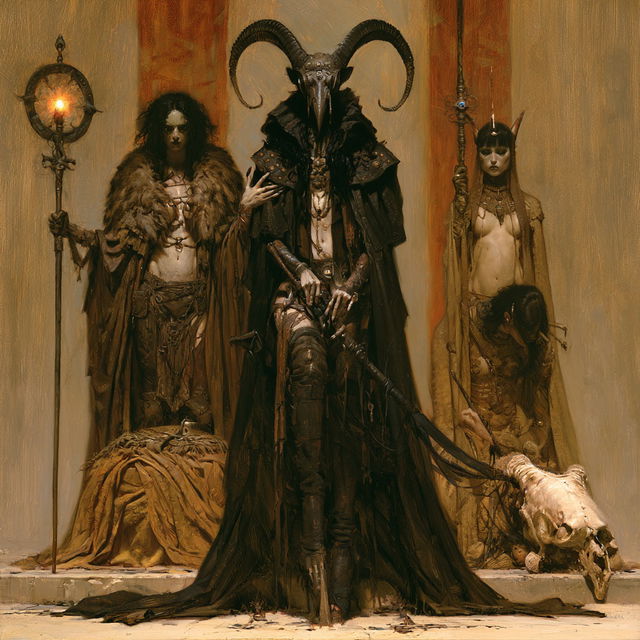 Gerald Brom style, Midjourney V8.2, render 1 of 4
