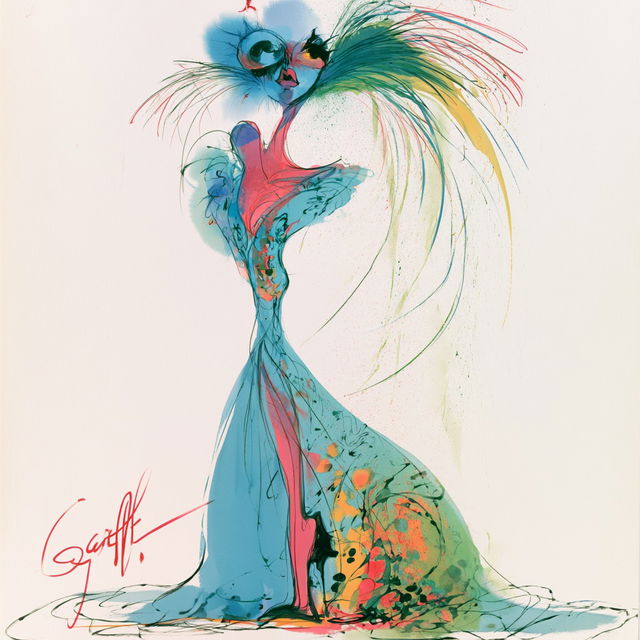 Gerald Scarfe style, Midjourney V8.2, render 4 of 4