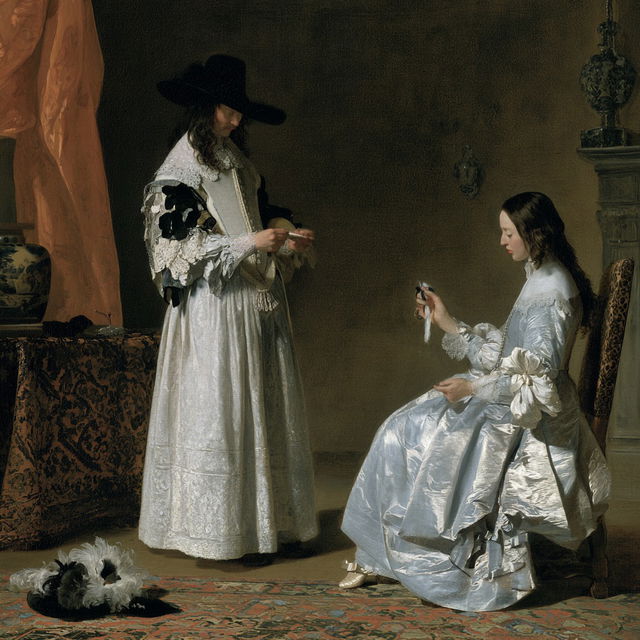 Gerard ter Borch style, Midjourney V8.2, render 1 of 4