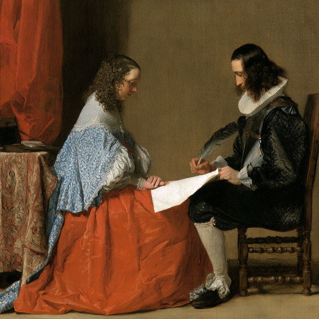 Gerard ter Borch style, Midjourney V8.2, render 4 of 4