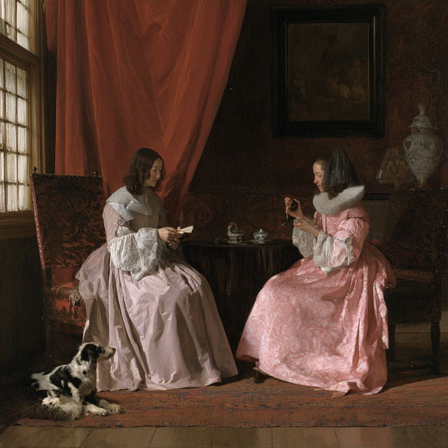 Gerard ter Borch style, Midjourney V8.2, render 3 of 4