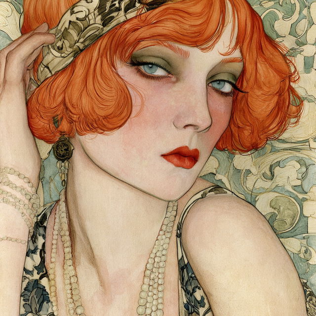 Gerda Wegener style, Midjourney V8.2, render 3 of 4